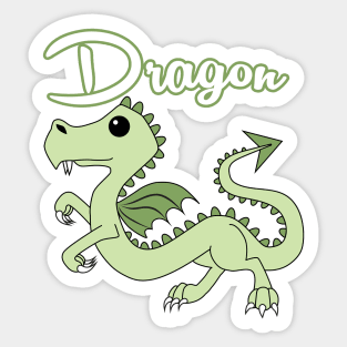 Dragon With Title Sticker